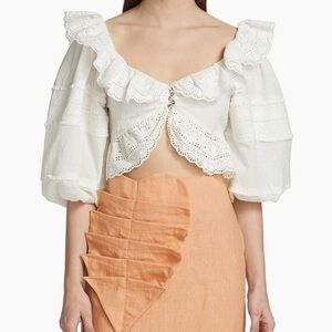 Farm Rio Lace Crop Top size S